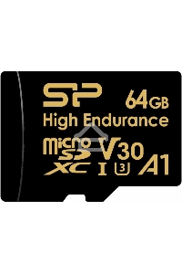 Флеш карта microSD 64GB Silicon Power  microSDHC Class 10 UHS-I A1 V30 U3 (SD адаптер) 100MB/s