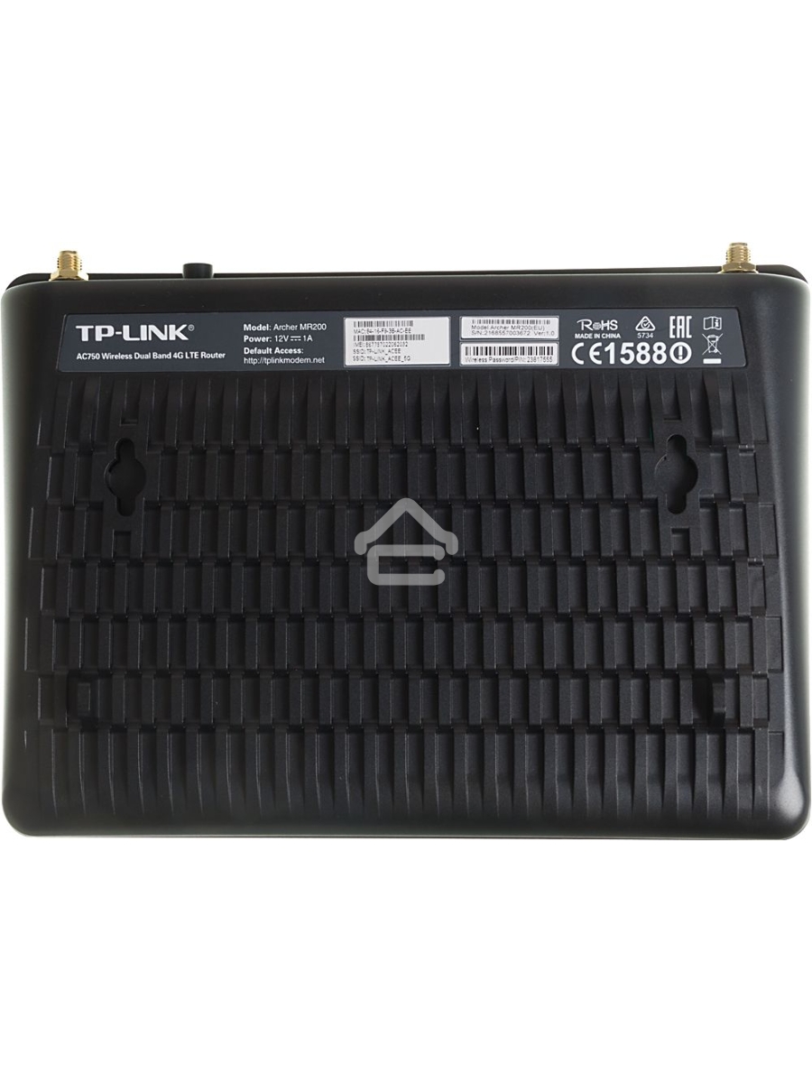 Маршрутизатор беспроводной TP-Link SOHO Archer MR200 (MR200) 10/100BASE-TX/4G черный