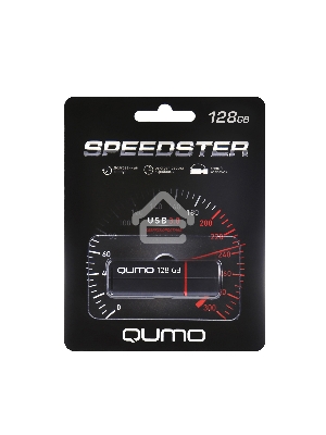 Флеш диск QUMO 128GB SPEEDSTER 3.0 BLACK, цвет корпуса черный (QM128GUD3-SP-black)