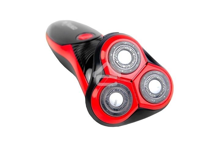 Электробритва Centek CT-2168 (красный) ротор 3D, влажное бритье, 3 плав.головки, 2-ные лезвия, до 50 мин раб