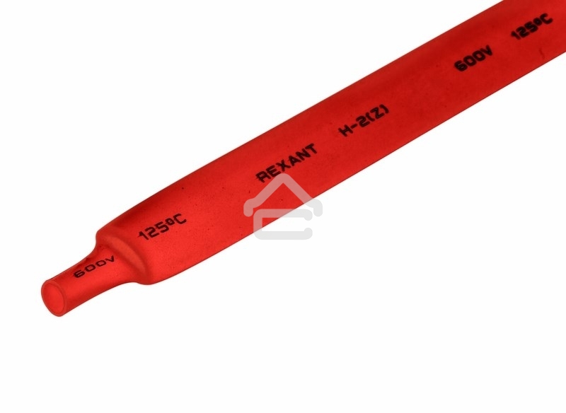 Термоусаживаемая трубка Rexant 12,0/6,0 мм, красная, упаковка 50 шт. по 1 м
