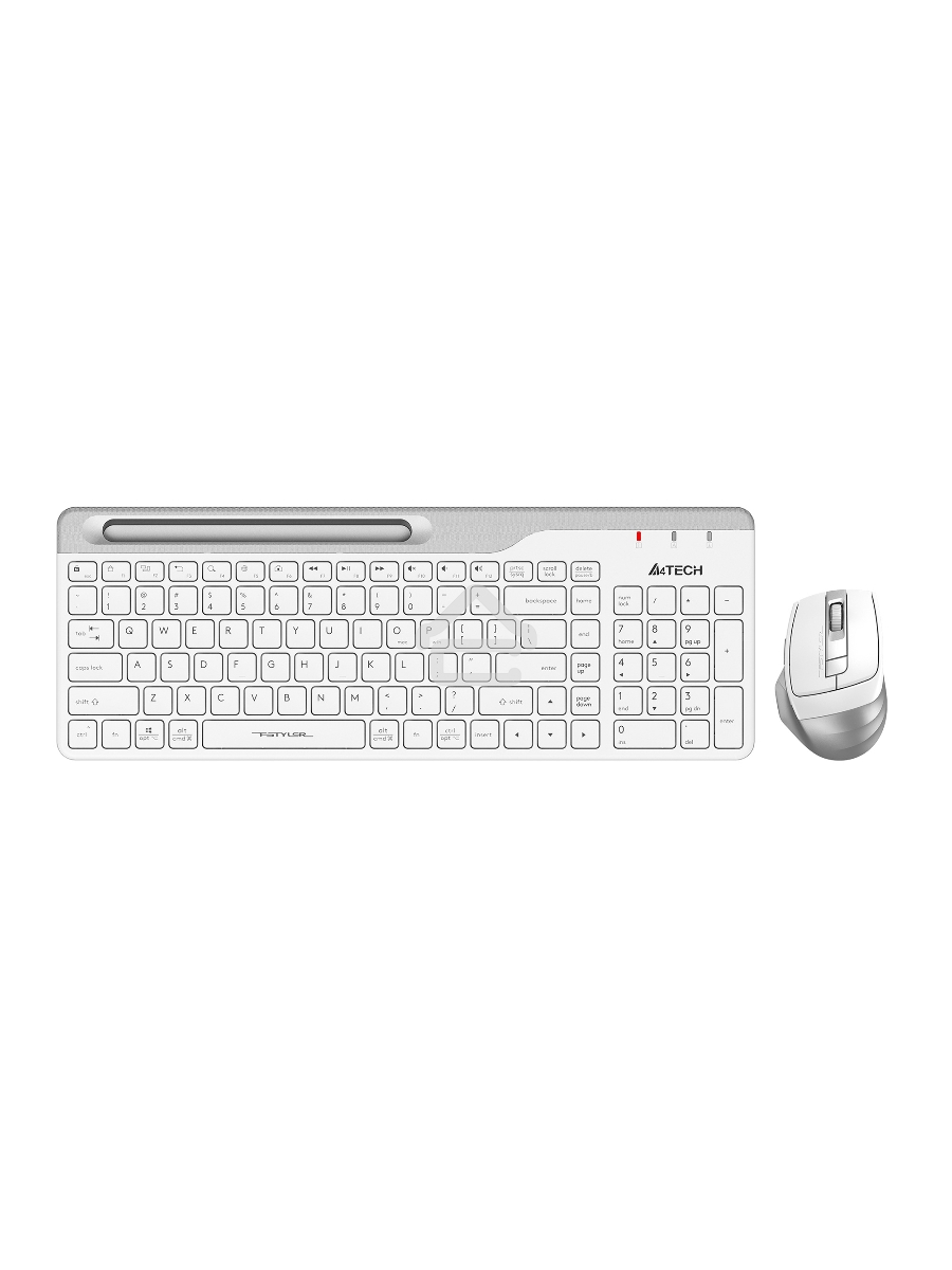 Клавиатура + мышь A4Tech Fstyler FB2535C клав:белый/серый мышь:белый/серый USB беспроводная Bluetooth/Радио slim
