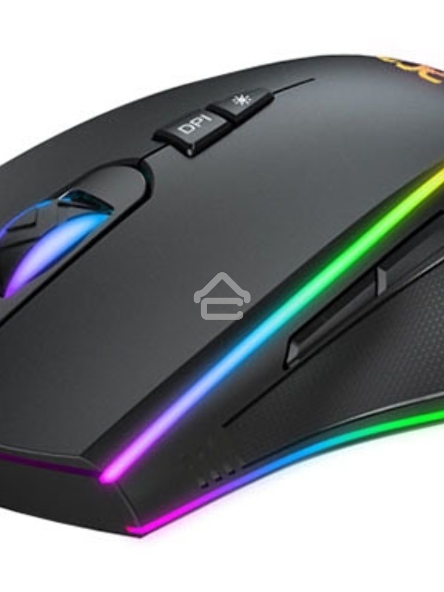 Мышь проводная Acer OMW131 черный, 6400 dpi, USB, кнопки - 7