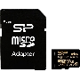 Флеш карта microSD 64GB Silicon Power  microSDHC Class 10 UHS-I A1 V30 U3 (SD адаптер) 100MB/s