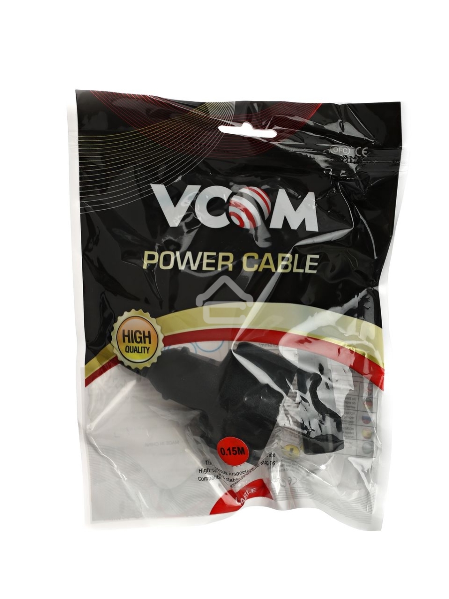 Кабель-переходник UPS->розетка VCOM (IE-320 C14 to Socket Type-F) 3Gx0,75mm VDE <CE002>