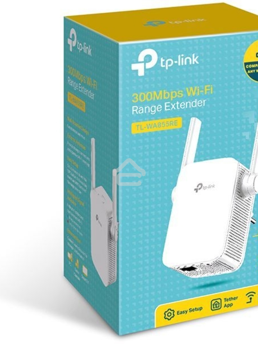 Усилитель сигнала TP-LINK SOHO TL-WA855RE Усилитель беспроводного сигнала, скорость до 300 Мбит/с поставляется без кабеля RJ-45
