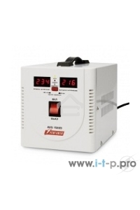 Стабилизатор напряжения Powerman AVS 1500D (1500ВА,12А,КПД 98%,циф. индикация вх./вых. напряж.)