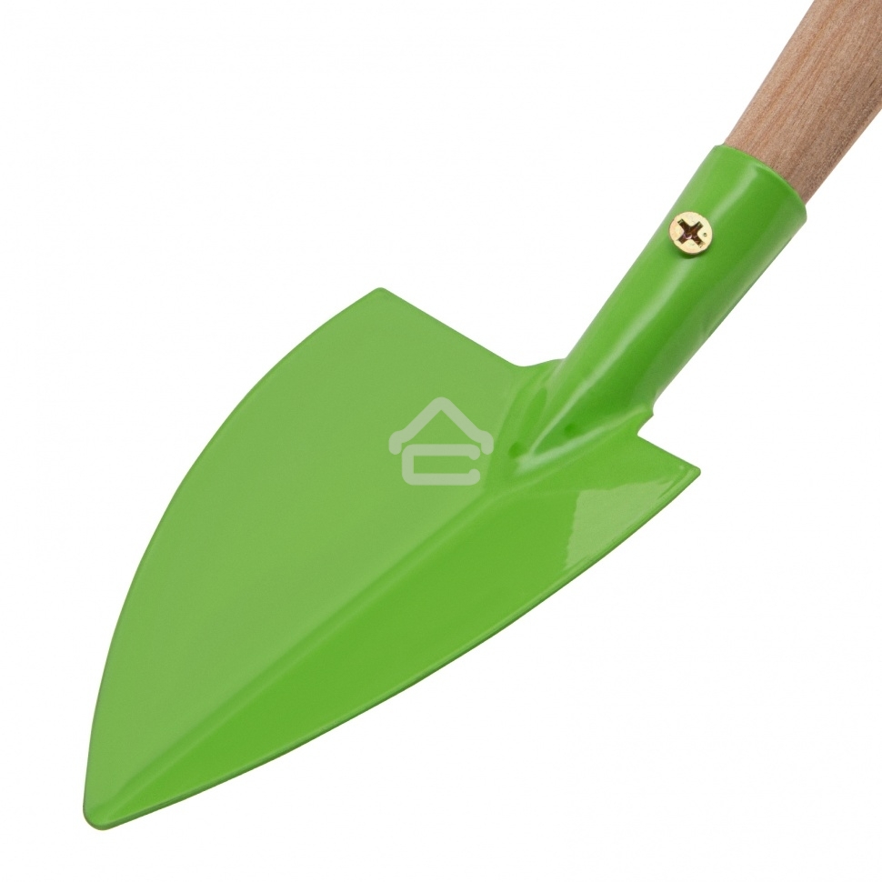 Совок посадочный широкий, 70х310 мм, стальной, деревянная рукоятка, АГРОНОМ, Россия Сибртех