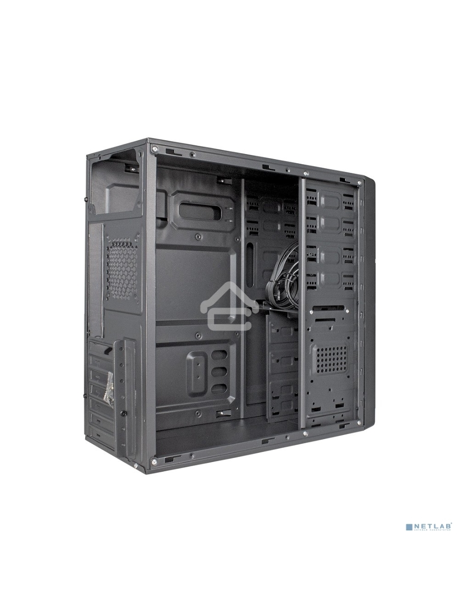Корпус Miditower ExeGate XP-402U Black, ATX, <XP600, Black,120mm>, 2*USB+1*USB3.0, Audio