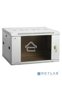Шкаф ITK LINEA W 9U 600x600 мм дверь стекло, RAL7035