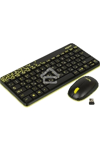 Клавиатура + мышь Logitech Wireless Desktop MK240 Nano Black Retail Combo