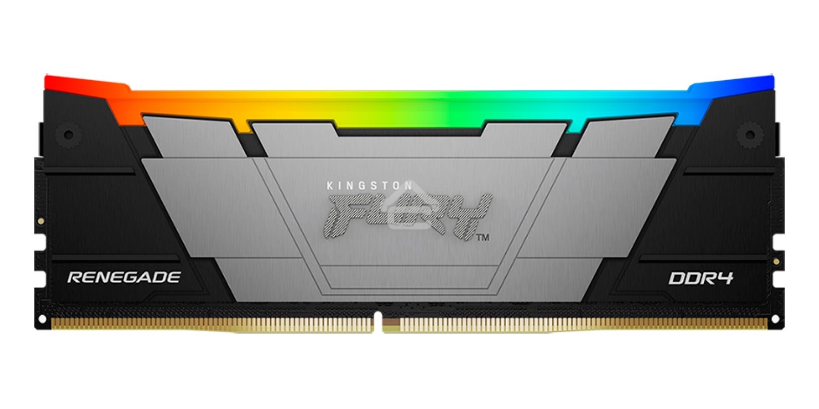 Оперативная память Kingston Fury Renegade, DDR4, 16GB (2x8GB), 3600MHz, CL16, DIMM, с радиаторами, RGB, серый/черный