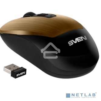 Мышь беспроводная SVEN RX-380W античная бронза, 1600 dpi, радиоканал, USB, кнопки - 4