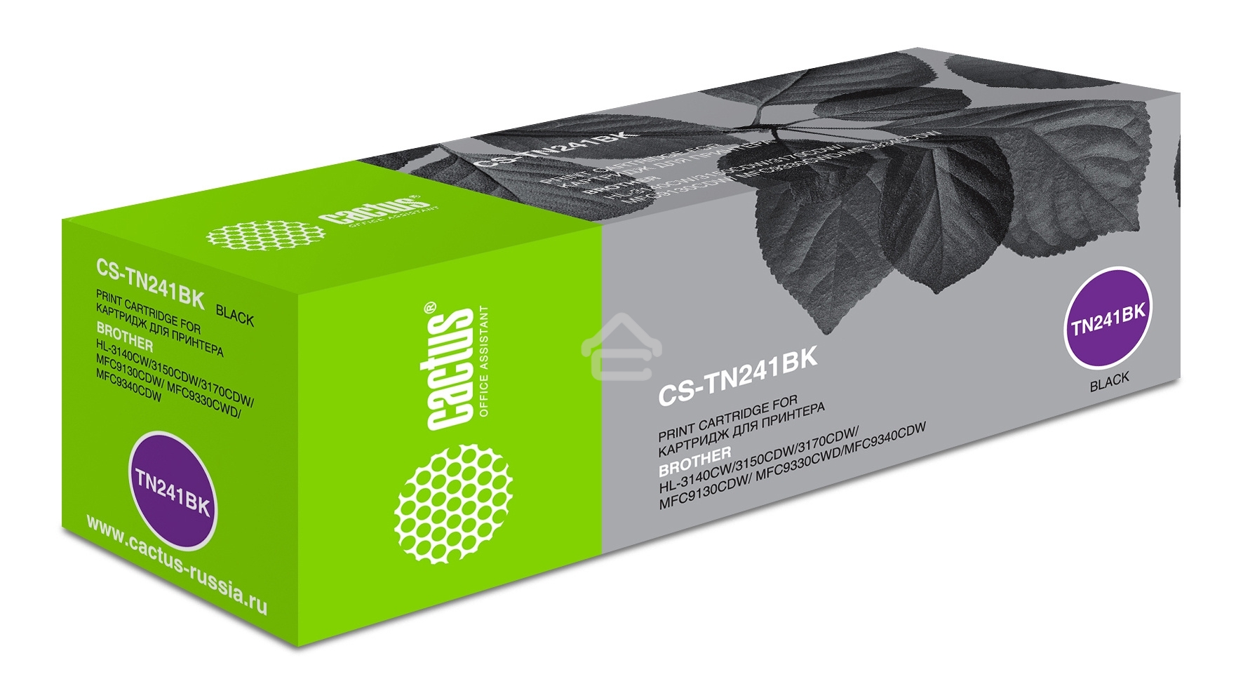 Картридж лазерный Cactus CS-TN241BK черный (2500 стр.) для Brother HL-3170CDW