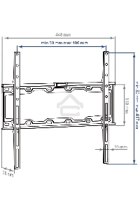 Кронштейн для LED/LCD телевизоров Kromax ELEMENT-3 черный