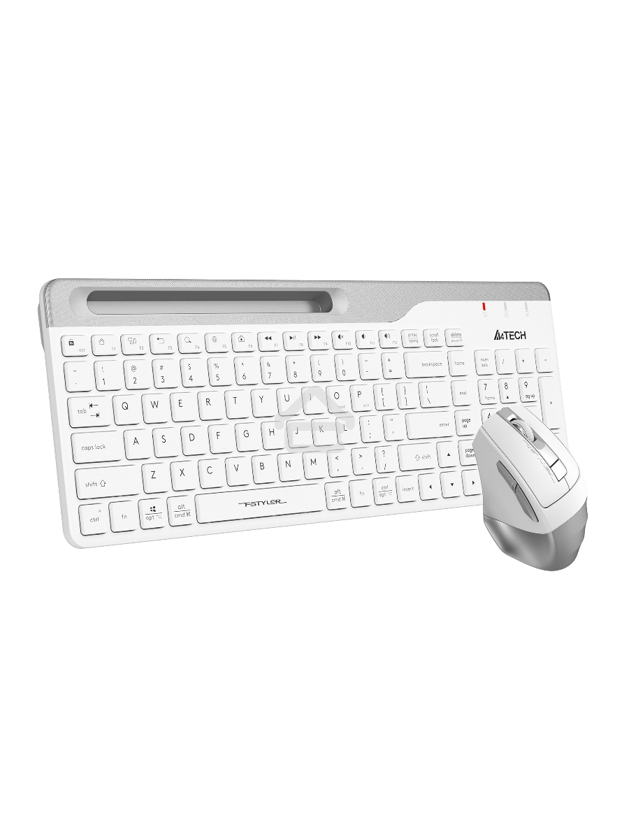 Клавиатура + мышь A4Tech Fstyler FB2535C клав:белый/серый мышь:белый/серый USB беспроводная Bluetooth/Радио slim