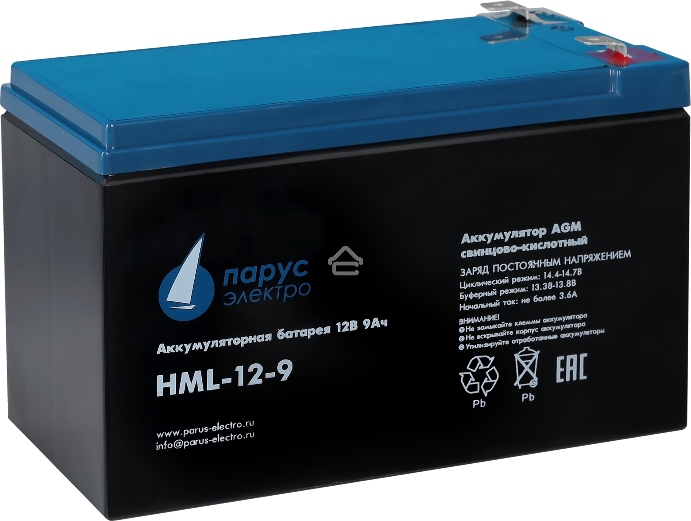 Батарея Парус Электро, профессиональная серия HML-12-9