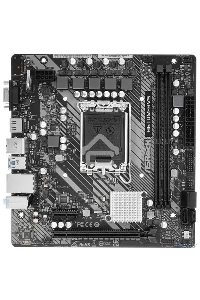 Материнская плата ASRock H610M-HVS, LGA 1700, Intel H610, 2xDDR4, 4xSATA, 1xPCIe 4.0 x16, 1xPCIe x1, 1xHDMI, 1xVGA, 1x 1Gb LAN, 2xUSB-A 3.2 Gen 1, 4xUSB 2.0, 3x3.5 мм, 7.1, mATX
