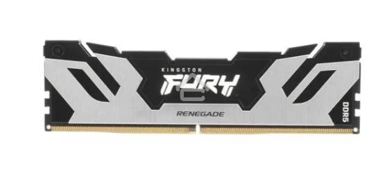 Оперативная память Kingston Fury Renegade, DDR5, 16GB (1x16GB), 6400MHz, CL32, DIMM, с радиатором, серебристый/черный