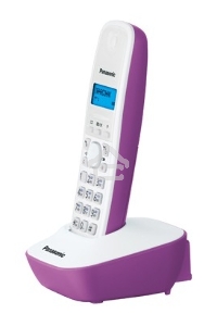 Телефон беспроводной (DECT) Panasonic KX-TG1611RUF (сиреневый) {АОН, Caller ID,12 мелодий звонка,подсветка дисплея,поиск трубки}