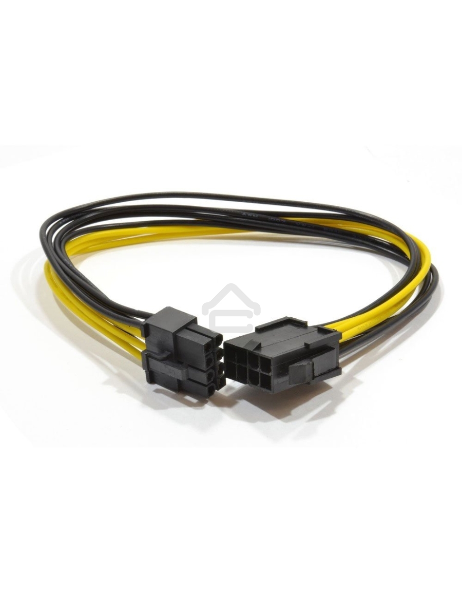 Удлинитель кабеля питания Cablexpert CC-PSU-84, PCI-Express 6+2pin M/ PCI-Express 6+2pin F, 30см