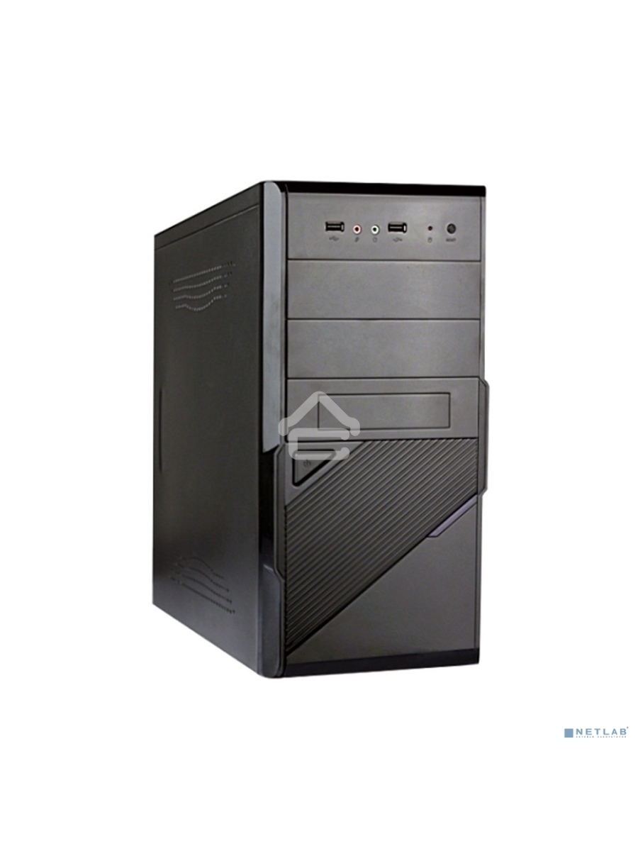 Компьютерный корпус Exegate EX284022RUS Minitower BA-201 Black, mATX, <без БП>, 2*USB, Audio