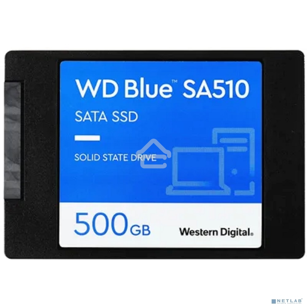 Накопитель SSD WD Blue SA510 WDS500G3B0A, 500GB, SATA III, 2.5