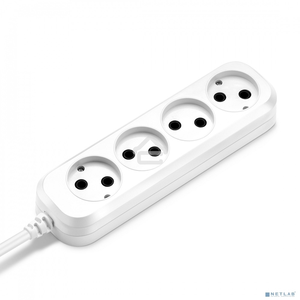 Сетевой удлинитель Buro BU-PSL4.3/W 3 м (4 розетки) белый (пакет ПЭ)