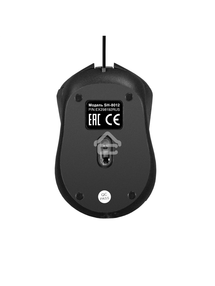 Мышь проводная ExeGate Professional Standard SH-8012 черный, 1000 dpi, USB, кнопки - 3