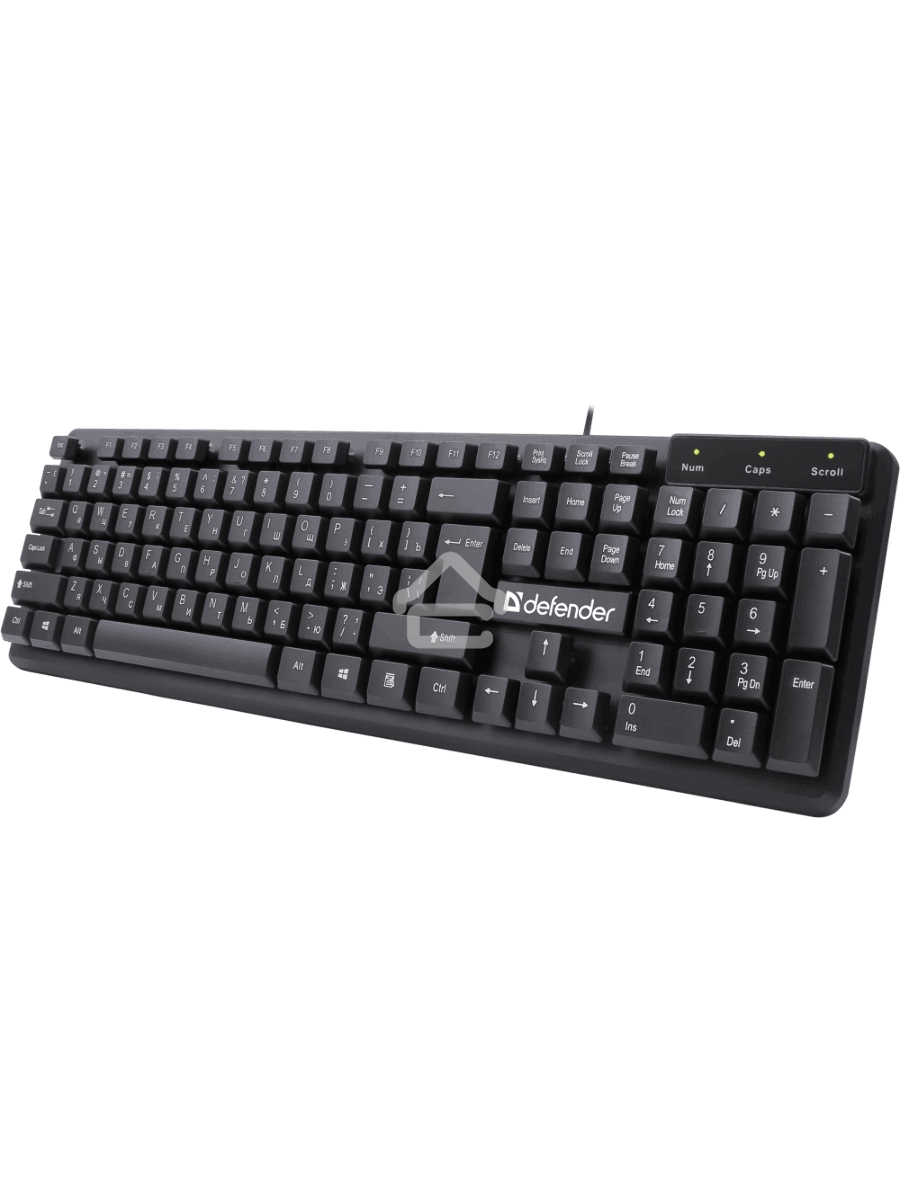 Клавиатура Defender Symbol HB-559 RU проводная USB чёрный
