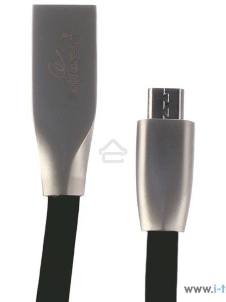 Кабель USB 2.0 Cablexpert CC-G-mUSB01Bk-0.5M, AM/microB, серия Gold, длина 0.5м, черный, блистер