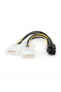 Кабель Gembird Разветвитель питания , 2xMolex->PCI-E 6pin, для подкл. в/к к б/п CC-PSU-6