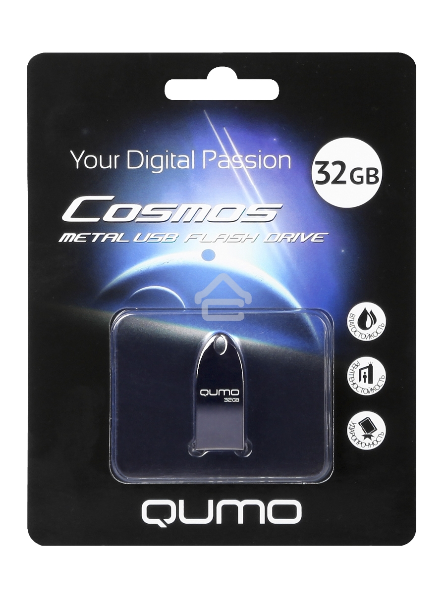 Флеш диск USB 2.0 QUMO 32GB Cosmos QM32GUD-Cos-d Dark