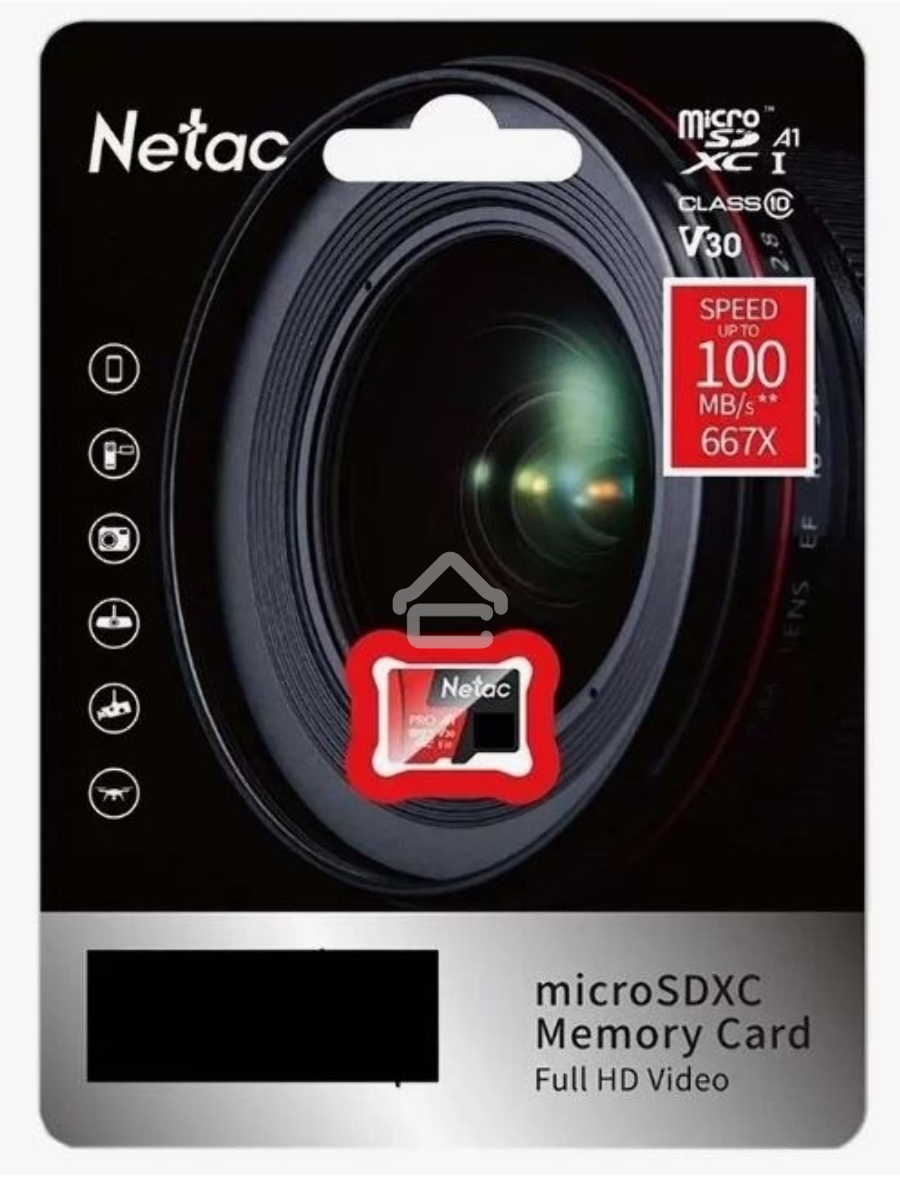 Флеш карта MicroSD card Netac P500 Extreme Pro 128GB, retail version w/o SD adapter