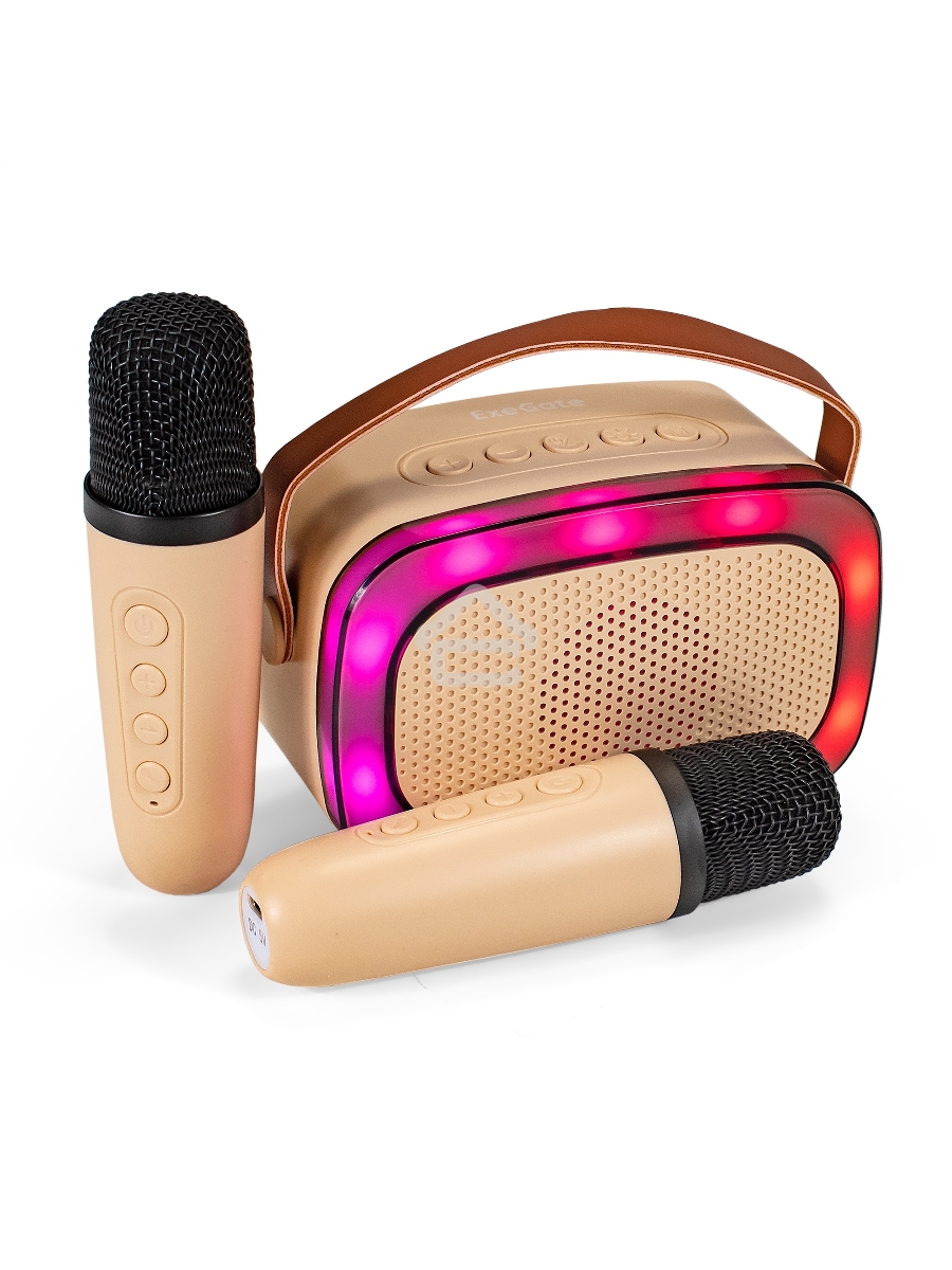 Караоке-система ExeGate Bro 330  Bluetooth 8 Вт бежевый