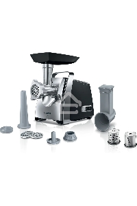 Мясорубка Bosch MFW67440 2000Вт черный/серебристый