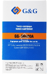 Картридж лазерный G&G GG-Q6000A черный (2500 стр.) для HP CLJ 1600/2600/2605N, LBP 5000/5100