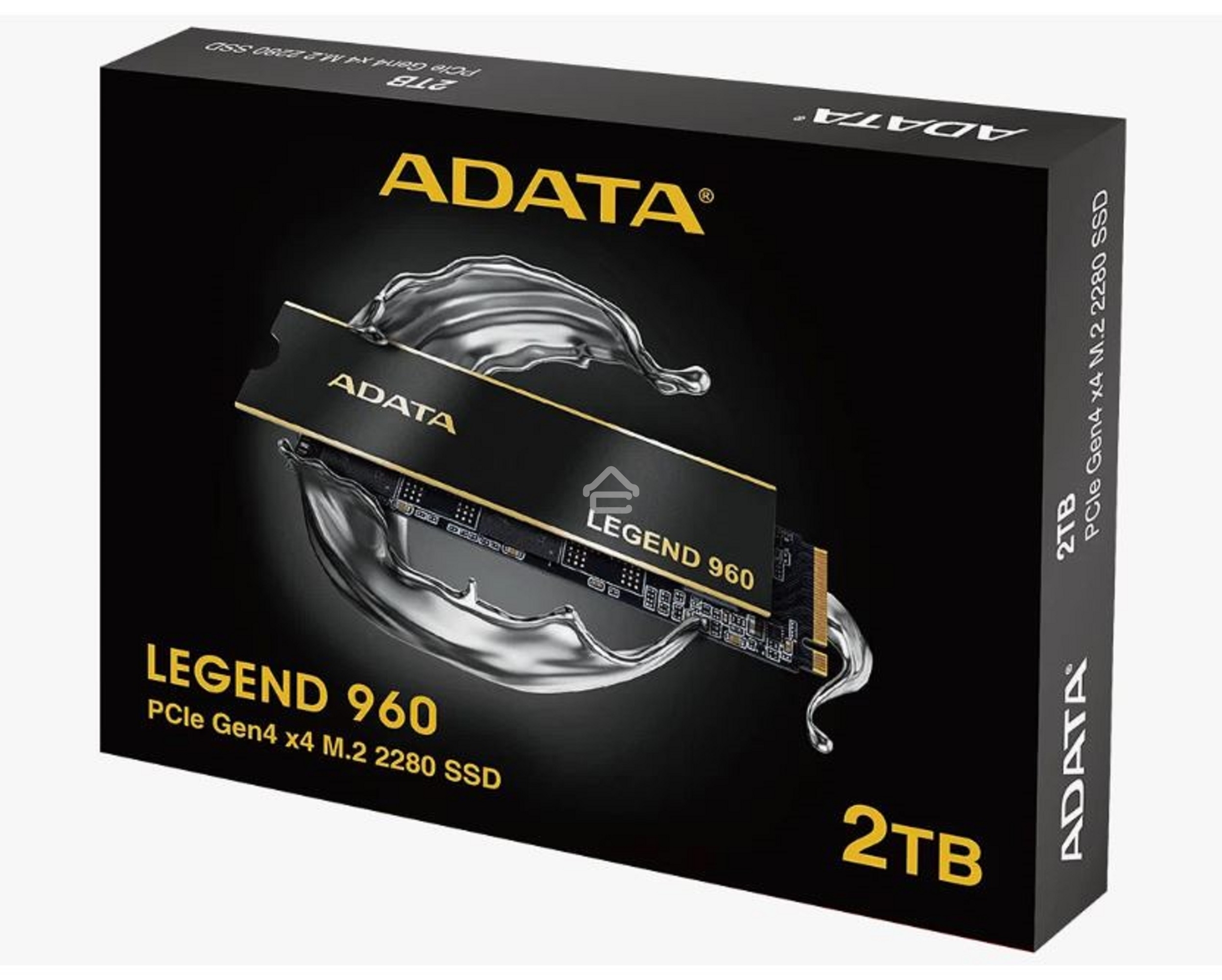 Накопитель SSD ADATA LEGEND 960, 2Tb, PCIe 4.0 x4, M.2 2280, NVMe, R/W 7400/6800, с радиатором