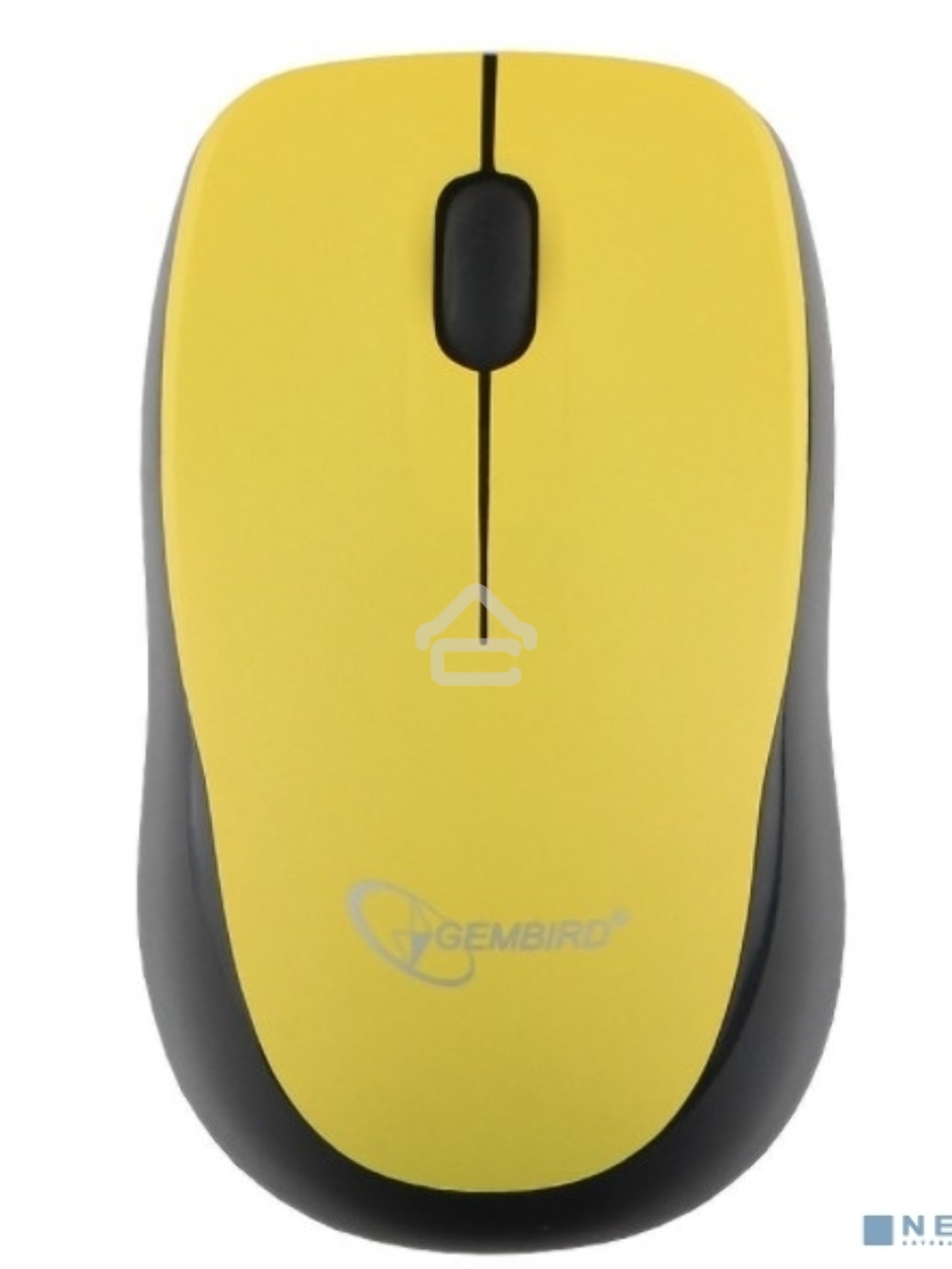 Мышь беспроводная Gembird MUSW-360-LM желтый, 1000 dpi, радиоканал, USB, кнопки - 3