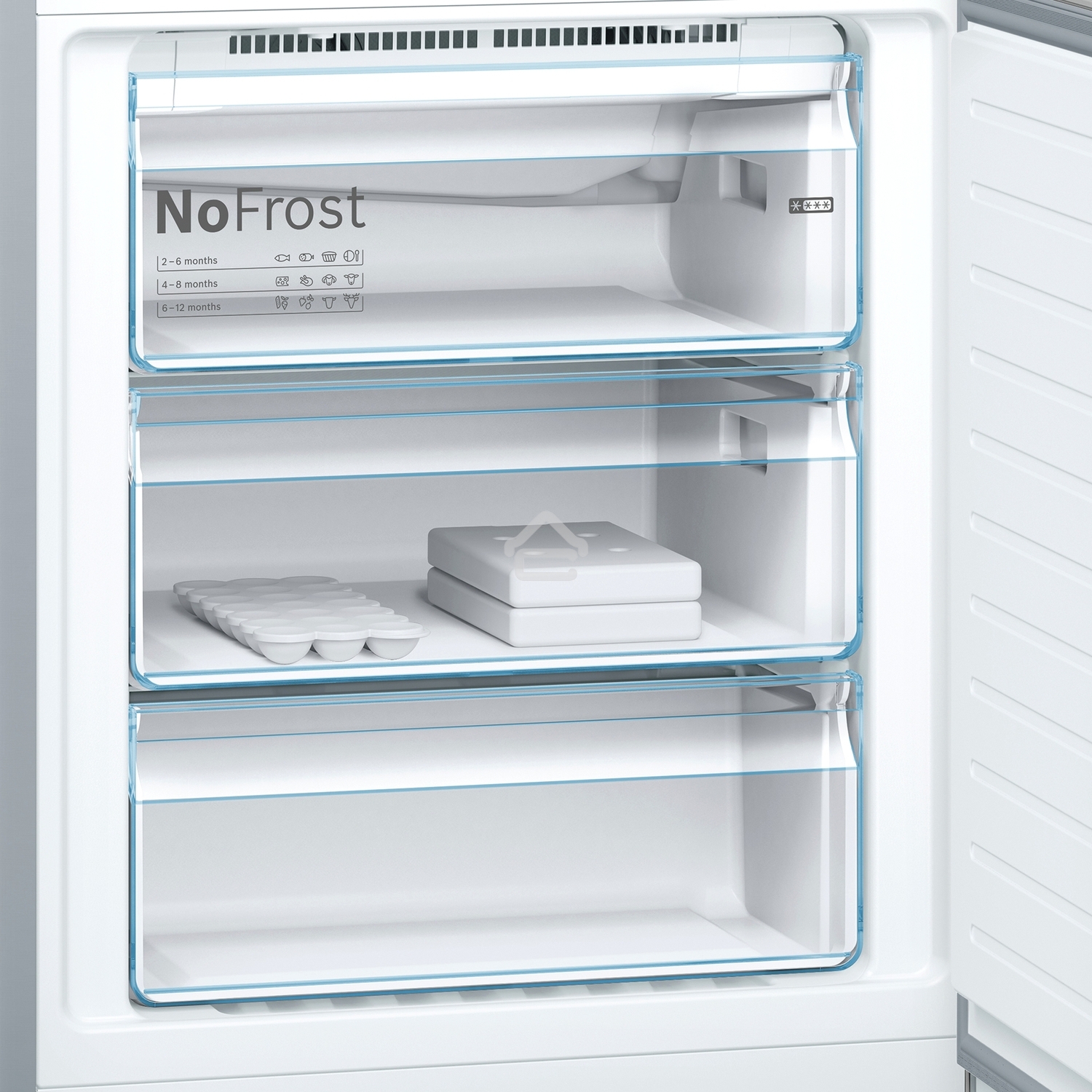 Холодильник Bosch KGN49LB30U черный двухкамерный 330/105л морозилка снизу, No Frost