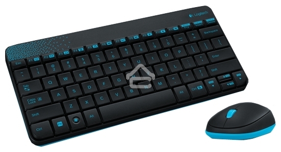 Клавиатура + мышь Logitech Wireless Desktop MK240 Nano Black Retail Combo
