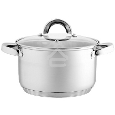 Кастрюля WEBBER BE-113/2 из нерж стали со стеклянной крышкой (d=22; 5,2 л) (6) Кастрюля WEBBER BE-113/2 из нерж стали со стеклянной крышкой (d=22; 5,2 л) (6)