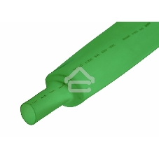 Термоусаживаемая трубка Rexant 35,0/17,5 мм, зеленая, упаковка 10 шт. по 1 м