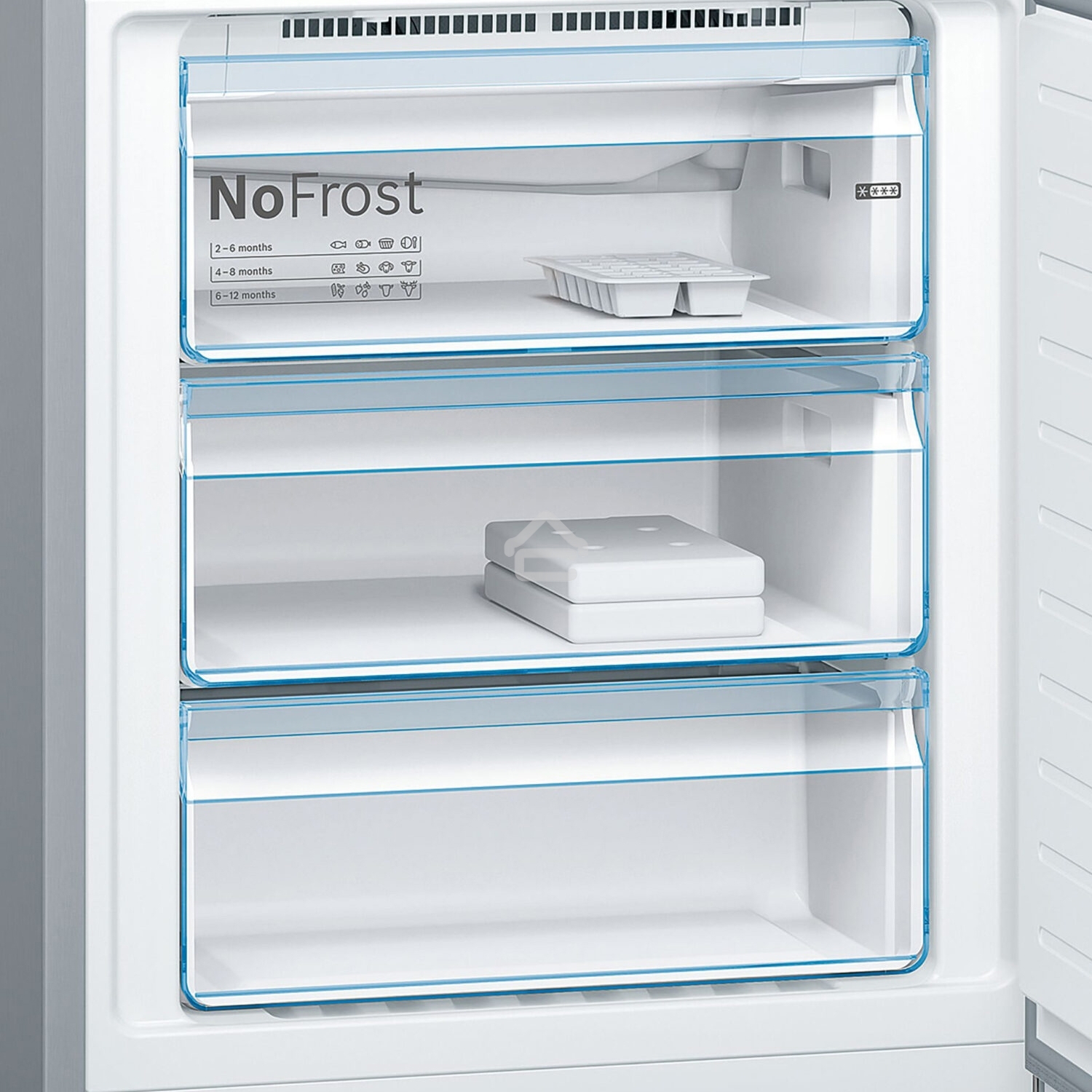 Холодильник Bosch KGN49LB30U черный двухкамерный 330/105л морозилка снизу, No Frost