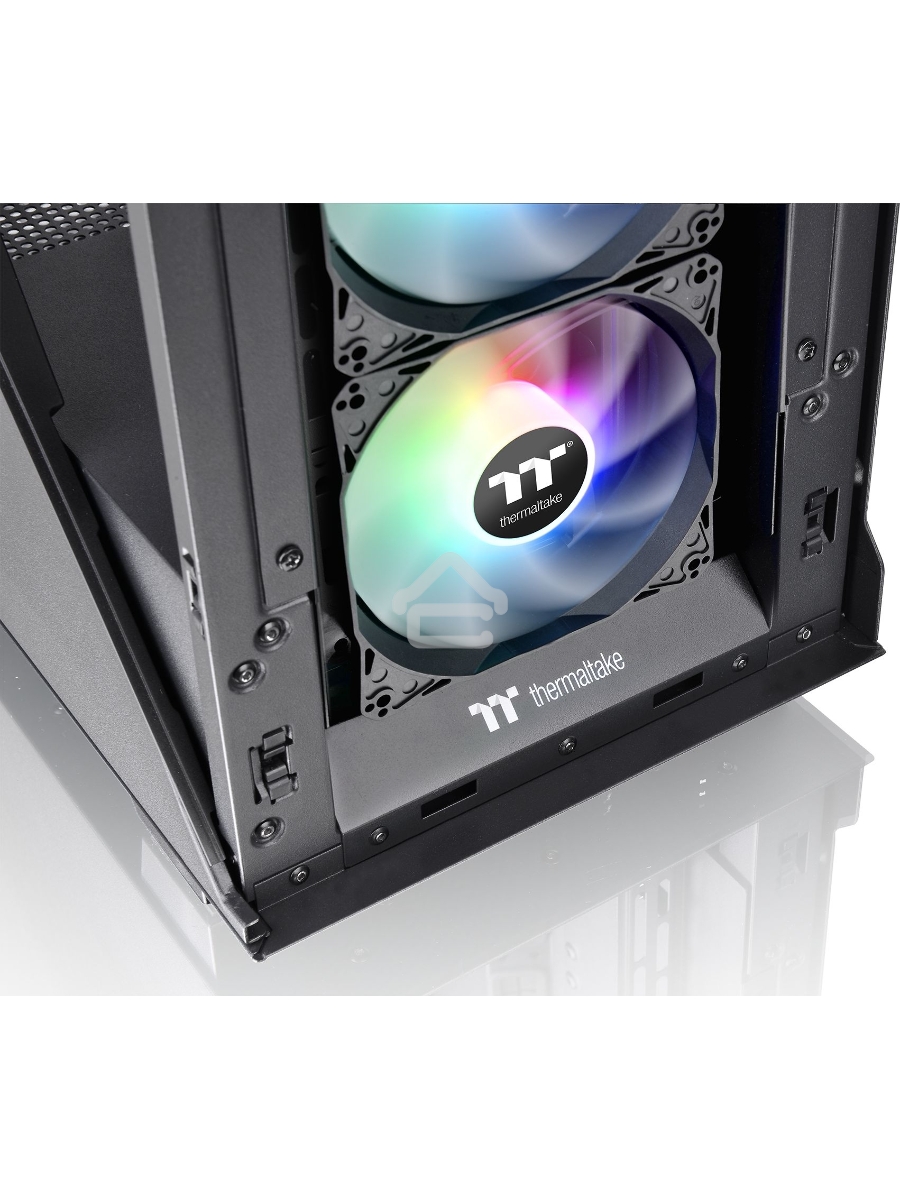 Компьютерный корпус Thermaltake V350 TG ARGB AIR черный без БП ATX 2x120mm 2x140mm 2xUSB2.0 1xUSB3.0 audio bott PSU