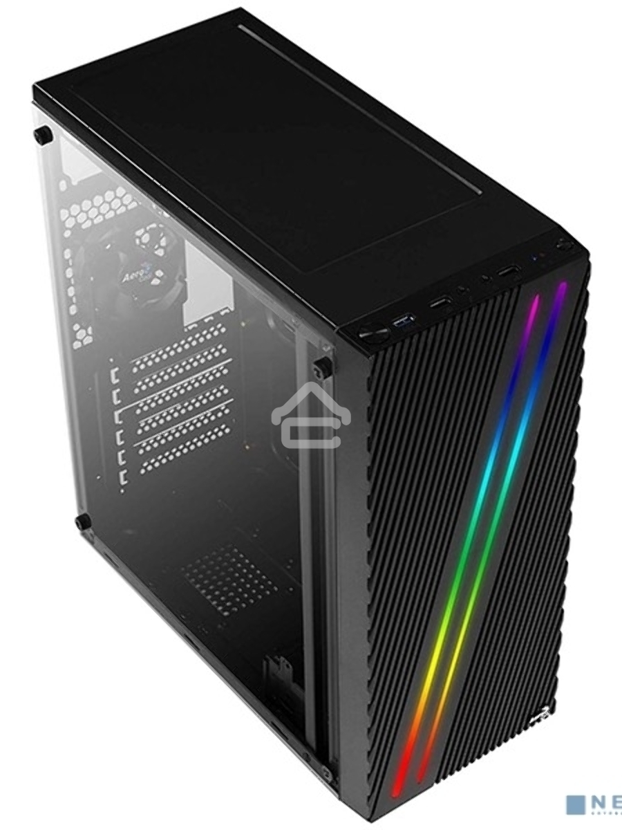 Компьютерный корпус Aerocool  / Formula Streak-A-BK-v1 черный без БП ATX 1x80mm 2xUSB2.0 1xUSB3.0 audio