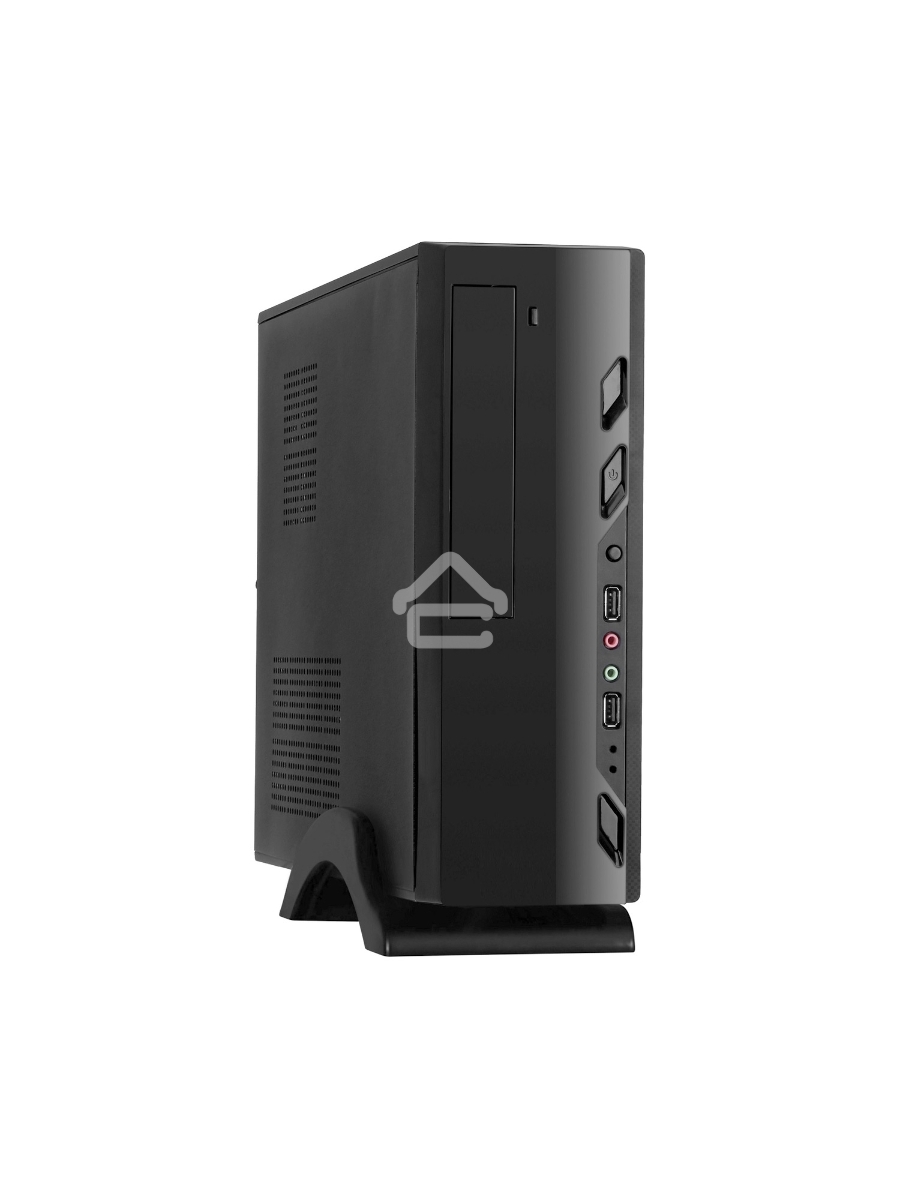 Компьютерный корпус Exegate EX268693RUS Компьютерный корпус MiniITX Exegate MI-208 Black, miniITX/mATX, <M300, 80mm>, 2*USB, Audio