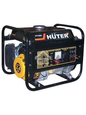 Электрогенератор бензиновый Huter HT1000L, 1.1 кВт, 65 дБ, 24.2 кг