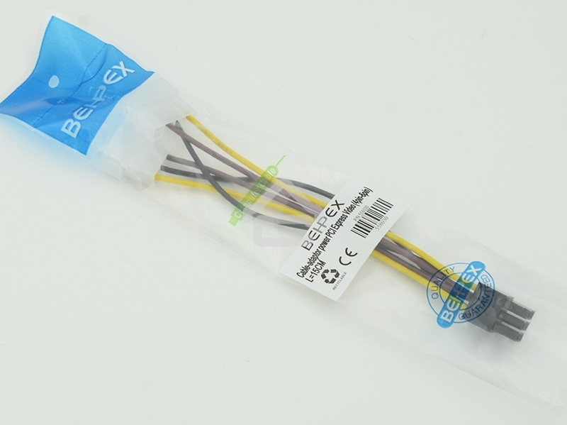 Кабель питания Molex/PCI-E 6pin 0.15м