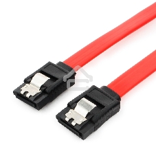 Кабель интерфейсный SATAIII Cablexpert CC-SATAM-DATA-0.8M, 80 см, 7pin/7pin, защелка, пакет